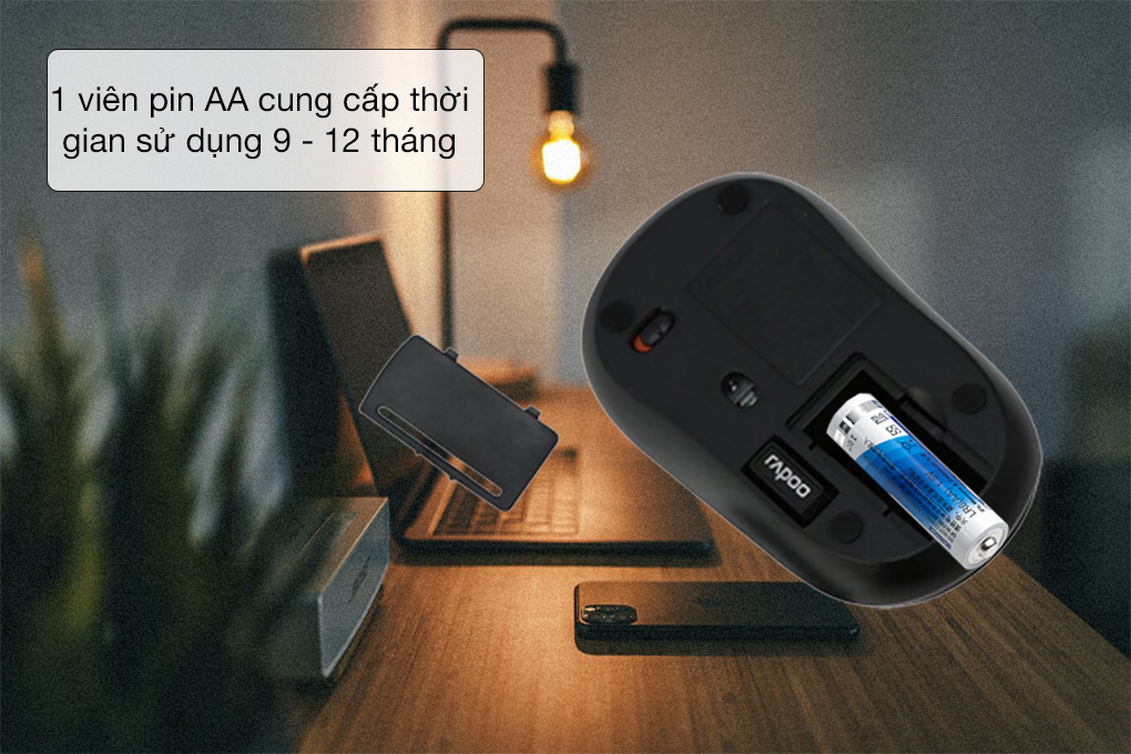 Chuột không dây Rapoo M216 - [HÀNG CHÍNH HÃNG]