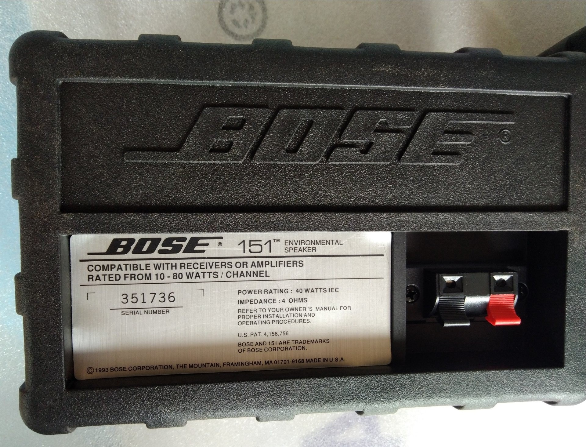 CẶP LOA TREBLE TƯỜNG BOSS 151 MÀNG ĐỎ - BOSE151