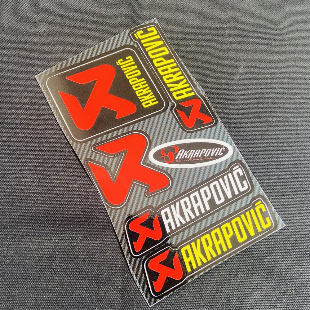 [HCM][QUÁ ĐỘC] TEM LOGO DẺO DÁN XE AKRAPOVIC CAO CẤP