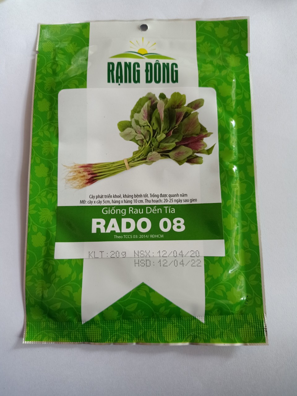 Hạt giống rau dền tía Rạng Đông