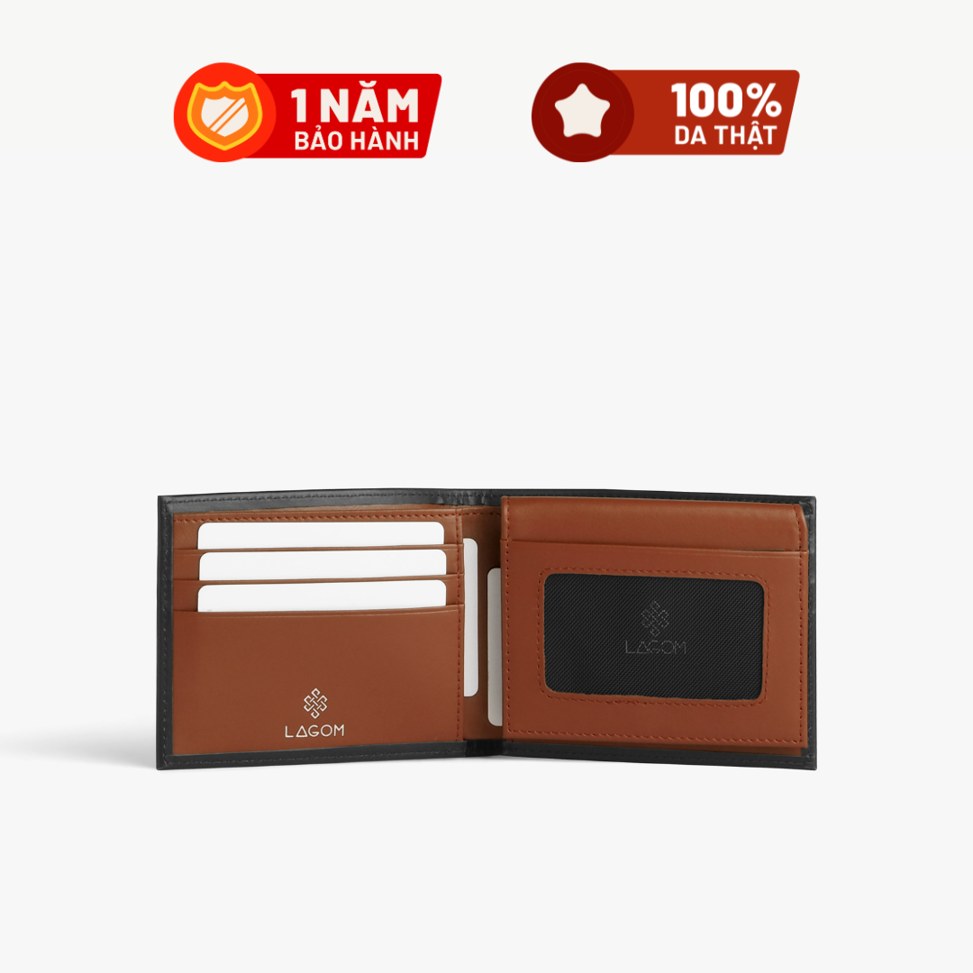 Ví Nam Da Thật LAGOM Compact Wallet phối màu