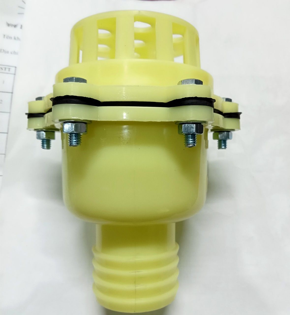 Luppe giữ nước máy bơm nước nhựa trắng rọ lọc rọ bơm giỏ hút nước phi 49, 60, 76, 90 siêu bền