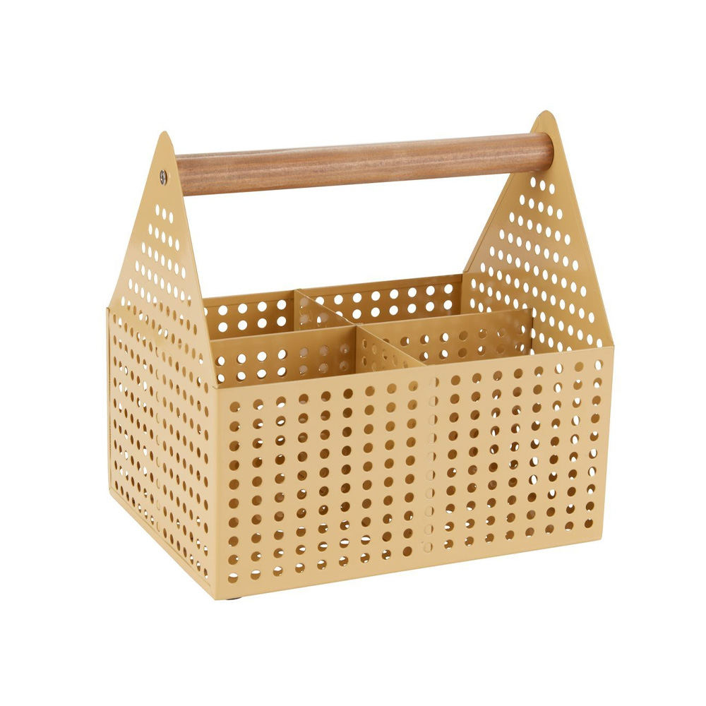 Hộp đựng đa năng | jysk vickleby | kim loại/gỗ | r15xd20xc20cm | xanh