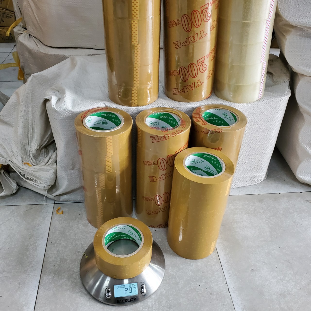 (BÁN LẺ) 1 CUỘN BĂNG KEO TRONG / ĐỤC 200 YARD
