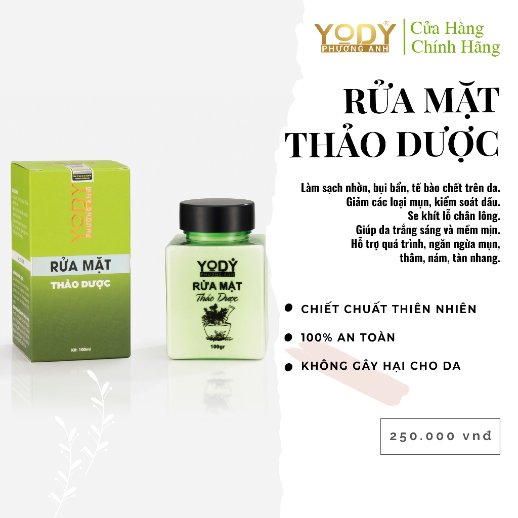 Combo ( Tái tạo da 80ml-Bột rửa mặt) -Yody Phương Anh