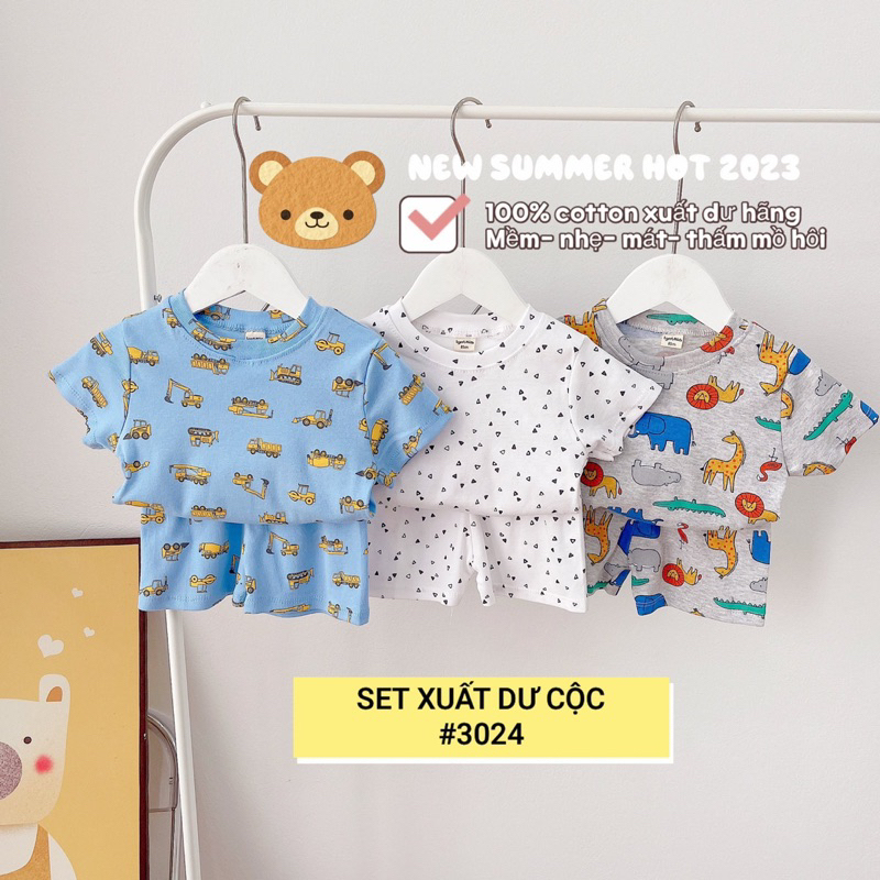SET 3 BỘ CỘC TAY XUẤT DƯ BÉ TRAI