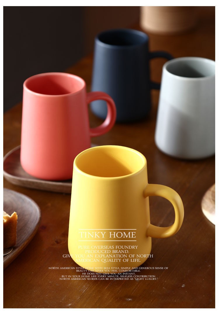Ly sứ đơn giản nhiều màu pastel sứ dày dặn