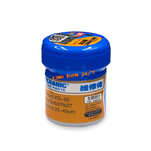 Thiếc bột chì bột mechanic solder paste xg50 hộp 35g