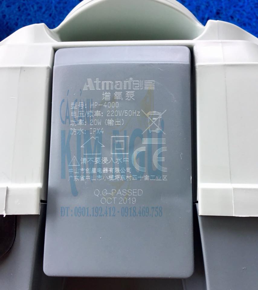 Máy Sủi Oxy Hồ Cá ATMAN HP 4000 (20W) HP4000