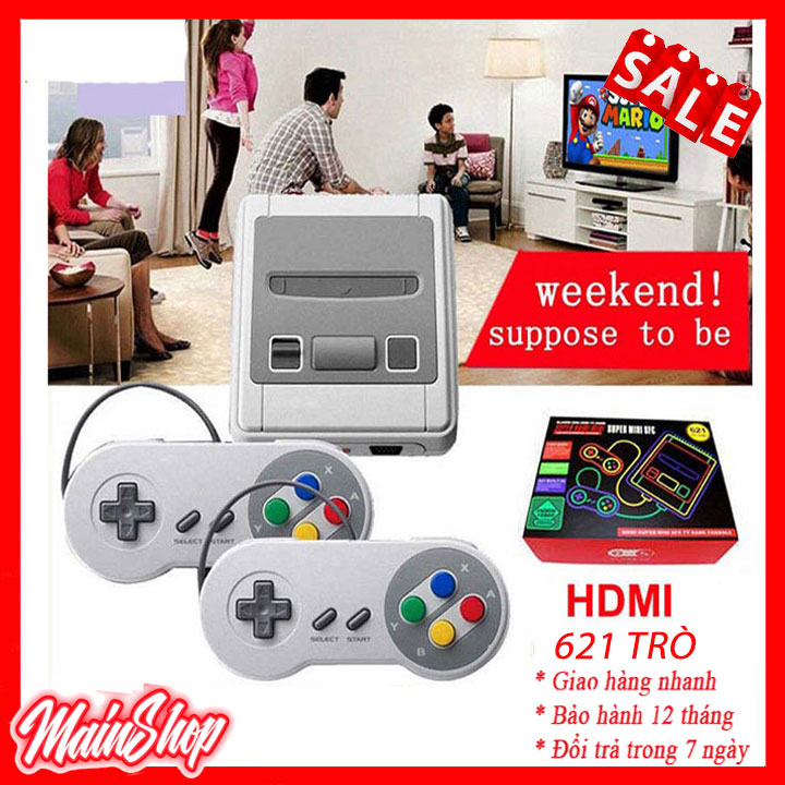 BÁO GIÁ Bán Máy Game 4 Nút | Shopee Lazada Sendo Tiki mới nhất 24 Máy chơi game 4 nút HDMI SNES Super NES 621 trò chơi-Doanh Số Bán Chạy Nhất Retro PS - Máy chơi game kết nối tivi 2 người chơi nhiều game hơn sup 400 in 1, 500 in 1 - Máy chơi game nintendo switch PSP