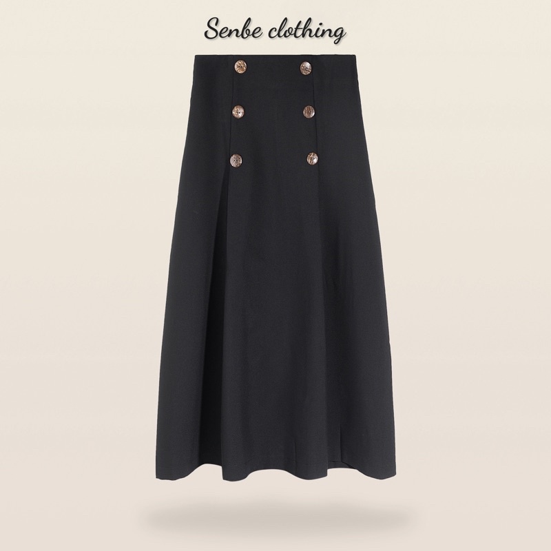 Chân Váy Form A - Đen [Cv009 - Senbe Clothing]