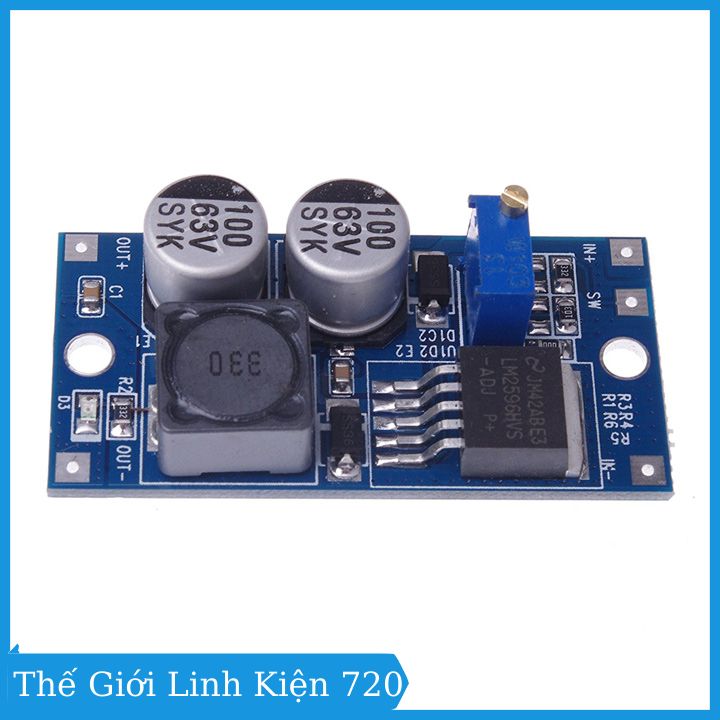 Module hạ áp buck DC-DC LM2596HVS in 5-60V 3A
