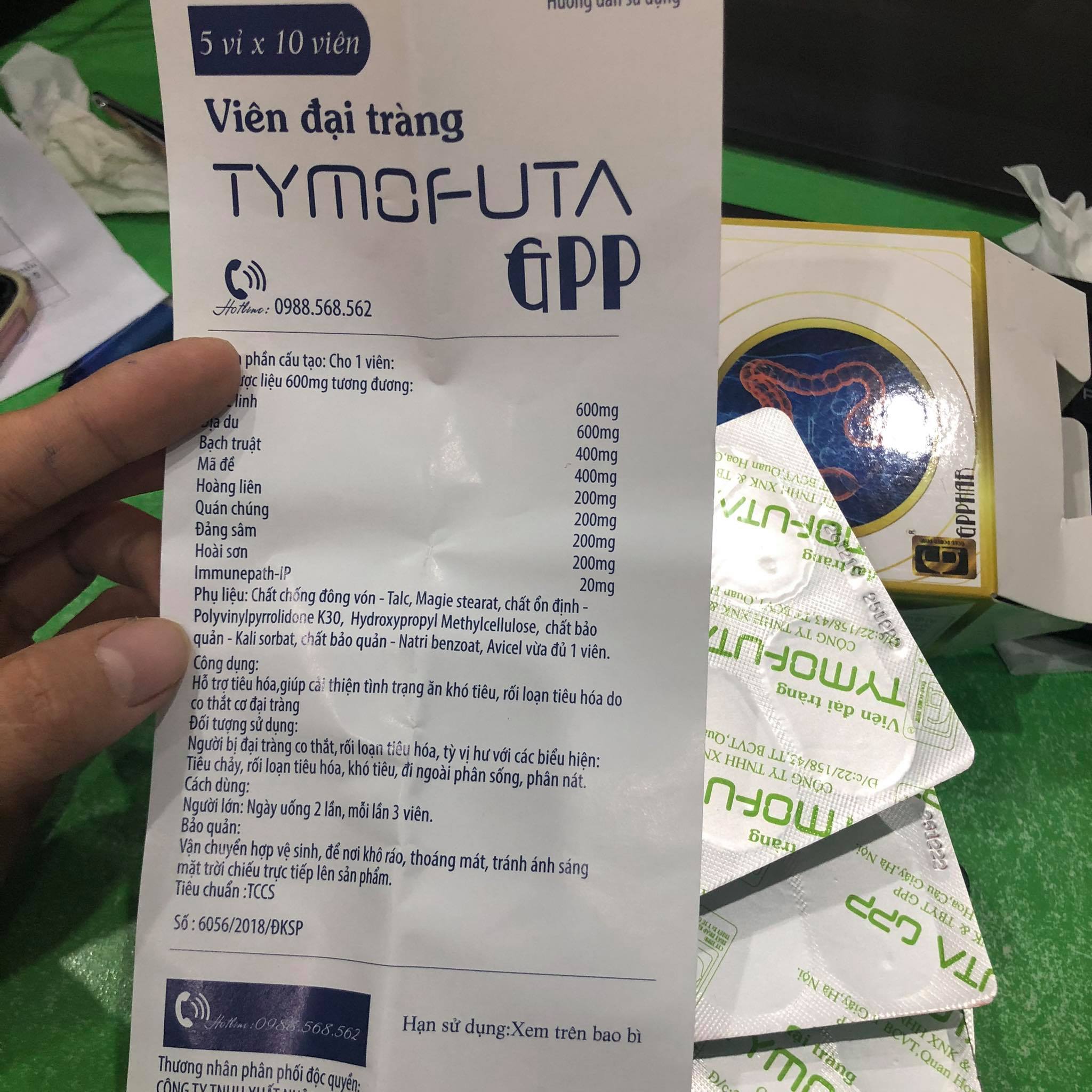 Viên đại tràng Tymofuta (5*10)