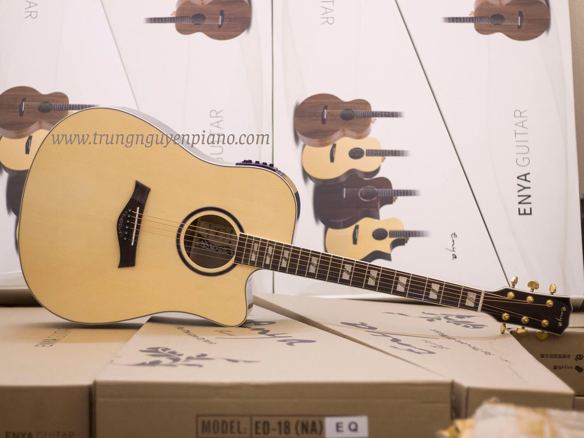 Đàn Guitar Acoustic Enya ED-18 chính hãng (Tích hợp EQ)