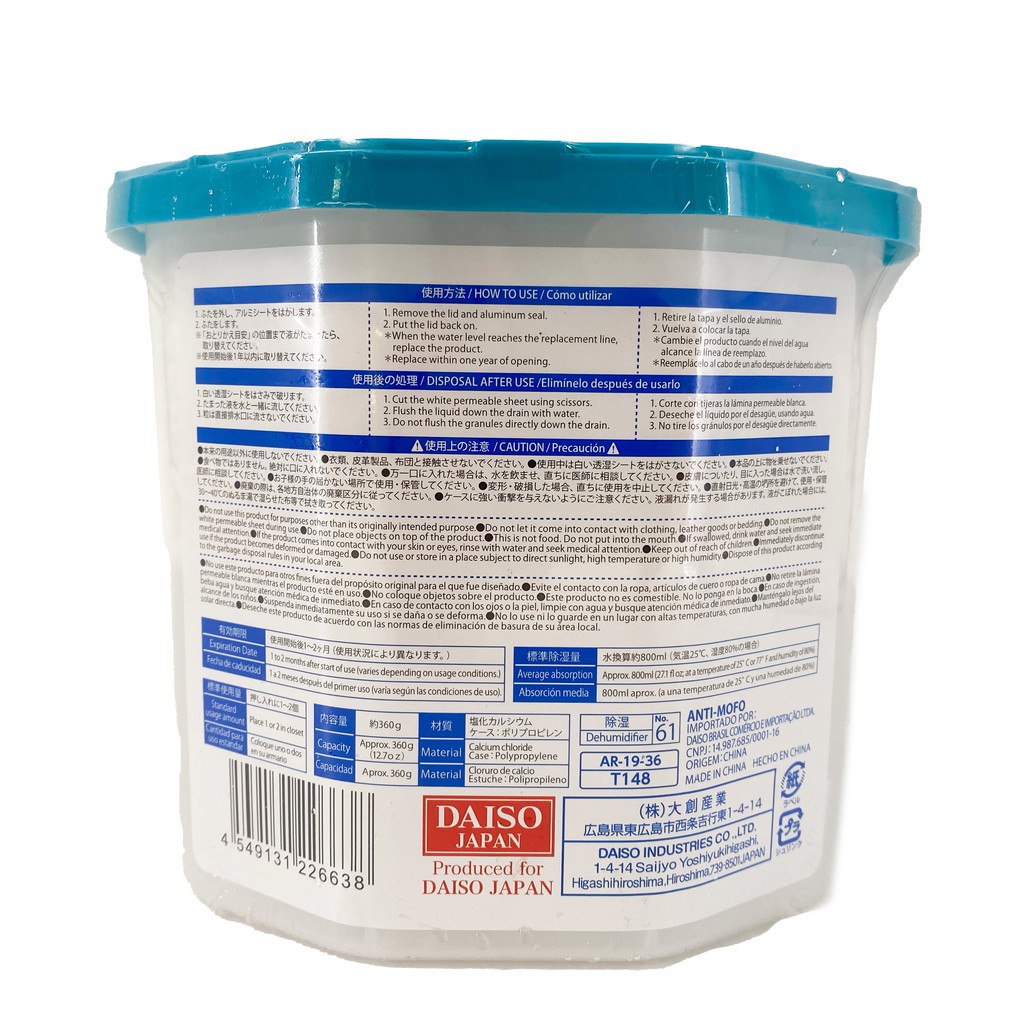 [HCM]HÚT ẨM - DAISO No-61 Dehumidifier ( Capacity 800ml )