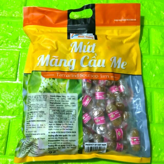 KẸO MỨT MÃNG CẦU ME - gói 1kg