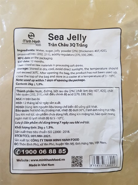 Trân châu trắng 3Q gói 2kg