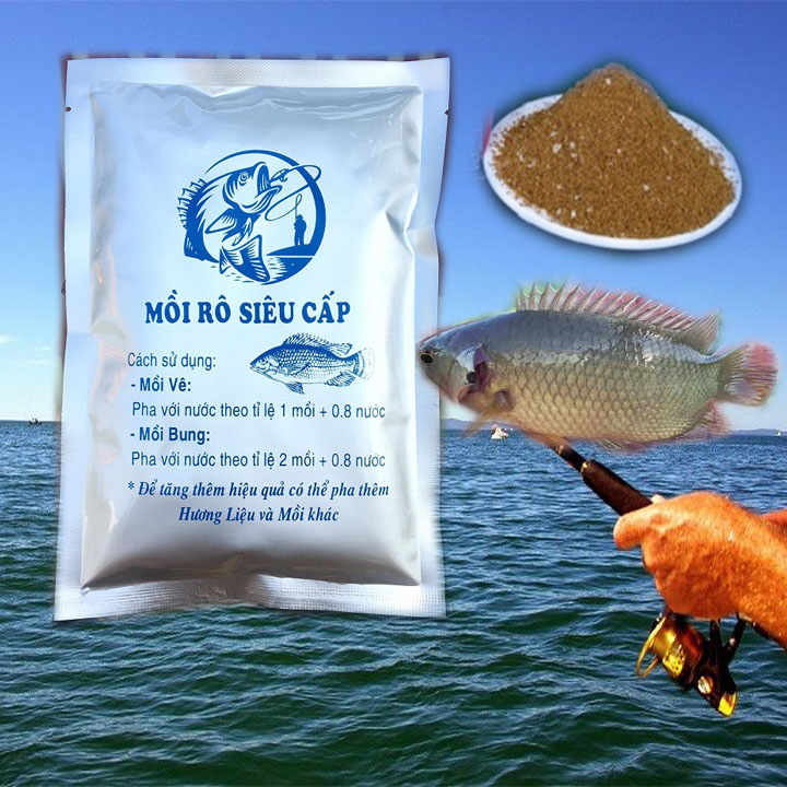 Gói Mồi Câu Cá rô đồng,mè dảnh,chép-(220 gr)-Mồi Câu Cá có vảy-cám câu cá sông-mồi câu cá rô