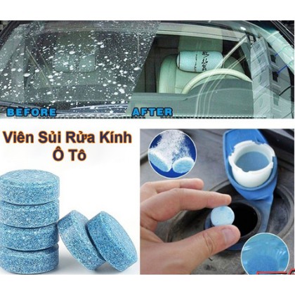 SET 20 Viên sủi pha nước rửa kính lái ô tô, xe hơi