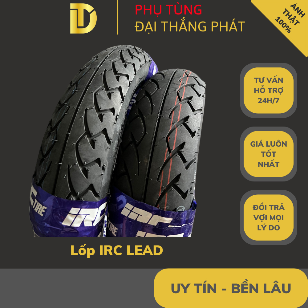 Vỏ lốp trước + sau xe lead chính hãng irc inoue việt nam