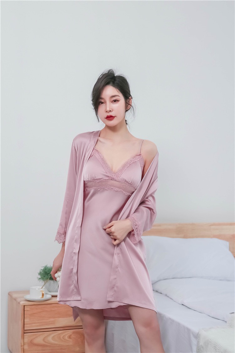 [HCM]SX658 váy ngủ lụa satin -Đầm ngủ cao cấp - MT