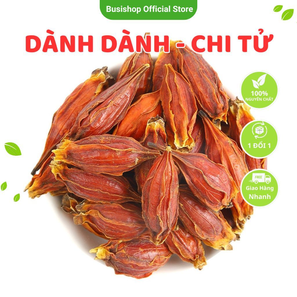 Quả dành dành khô 100g, Quả chi tử thơm sạch, Dành dành khô