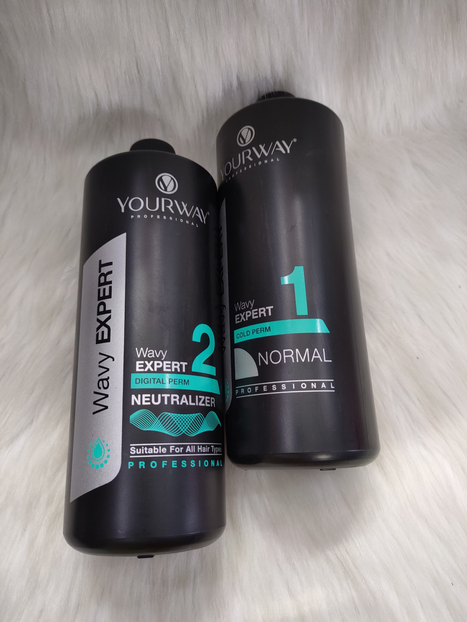 1 cặp Uốn lạnh Yourway 1000ml Normal dùng cho tóc thường