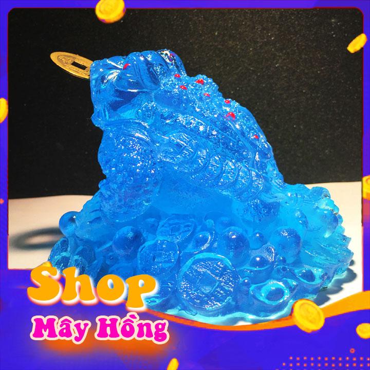 Cóc thiềm thừ  màu xanh dương chiêu tài , thu hút khách hang trong kinh doanh