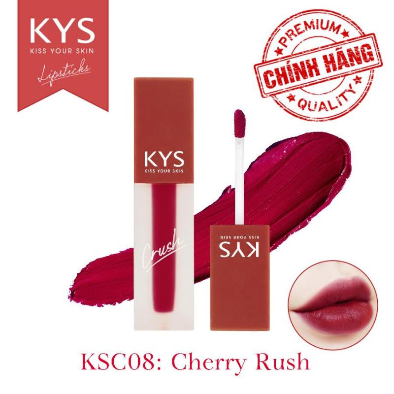 Son kem lì chocolate khử chì Crush KYS (Cherry Rush)