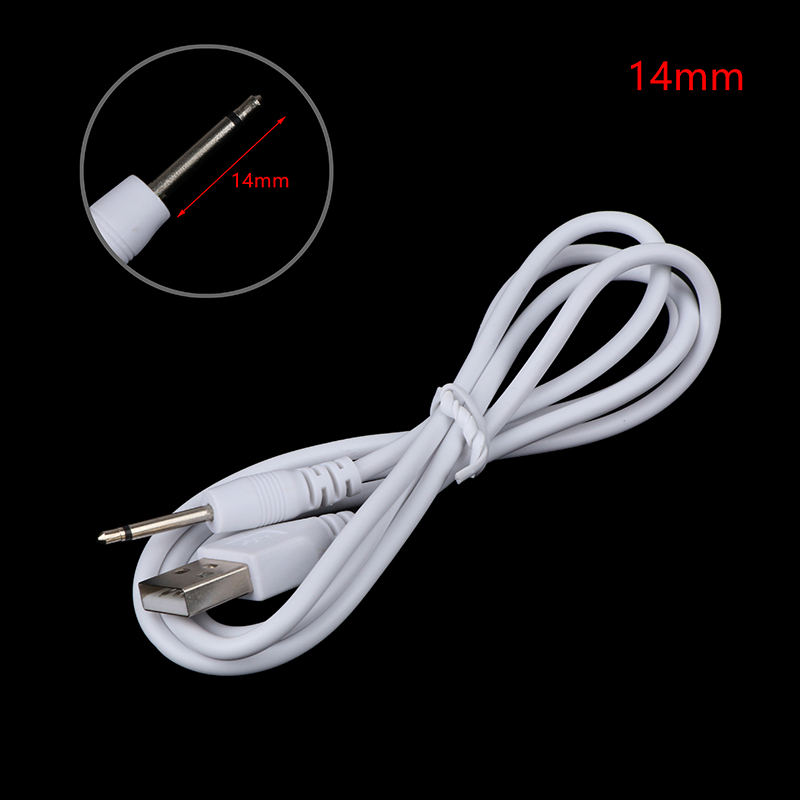 NIEN Dây cáp sạc máy rung USB DC 2.5 cho đồ chơi người lớn có thể sạc lại Phụ Kiện máy rung máy mát xa nguồn điện USB thông dụng