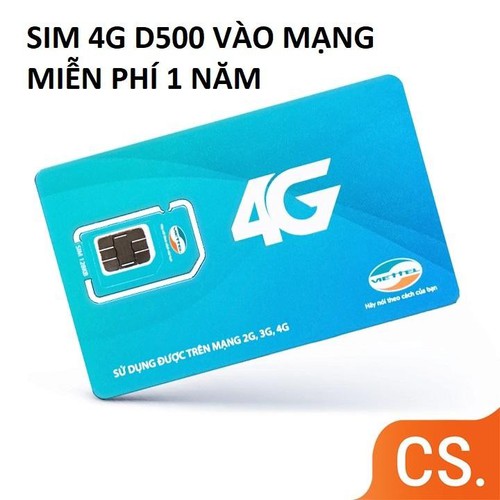Sim 4G Viettel 4Gb tháng D500 Siêu rẻ