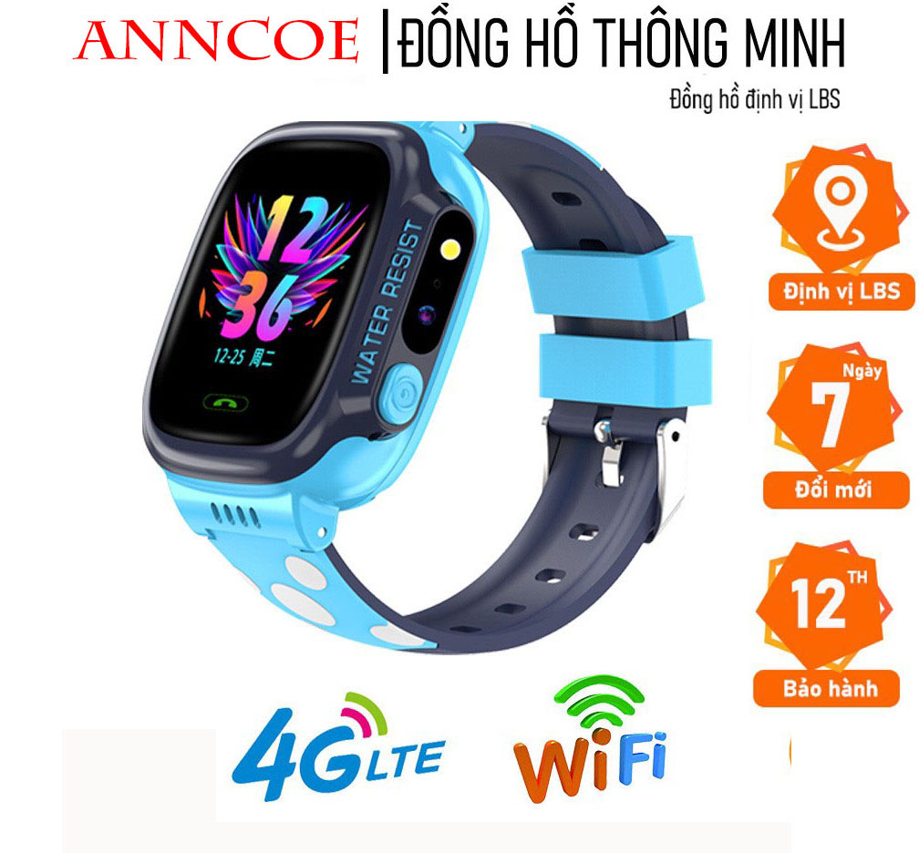 Đồng hồ thông minh trẻ em ANNCOE A882 nghe gọi nhắn tin hai chiều chống