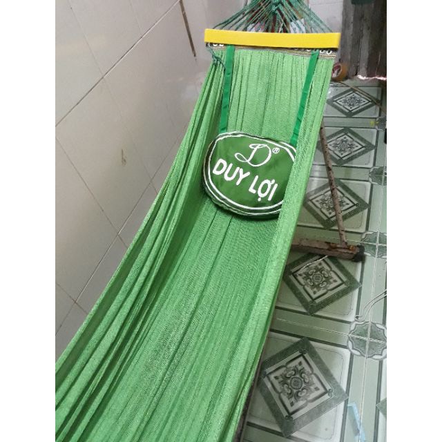 Lưới Võng Xếp Duy Lợi + Gối (Cỡ Lớn Loại 18 Lỗ - Không Kèm Khung)