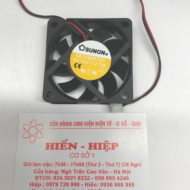 Quạt 6x6-12v