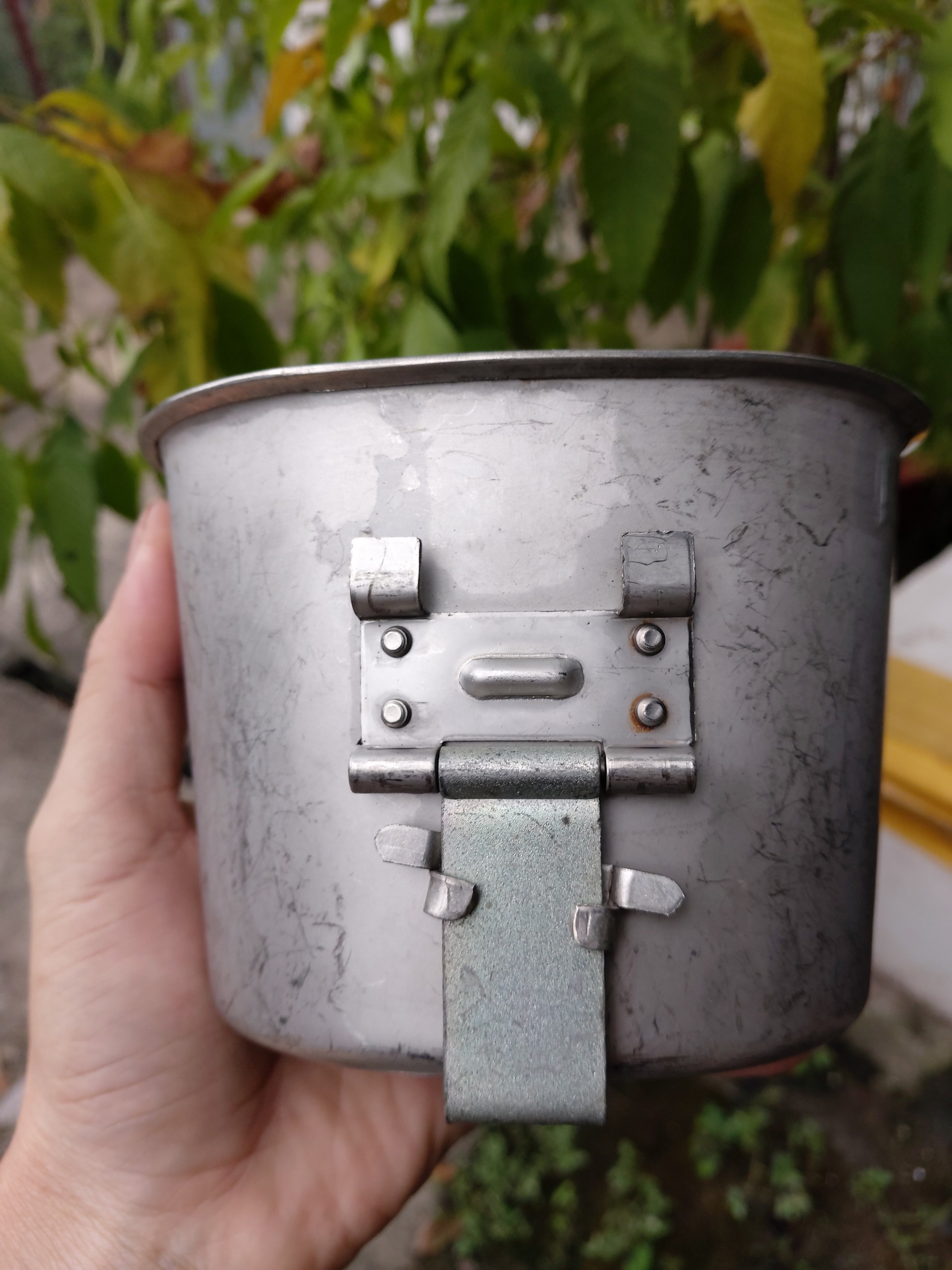 Ca inox Mỹ 1965-1966 ,Ca đựng nước Mỹ xưa