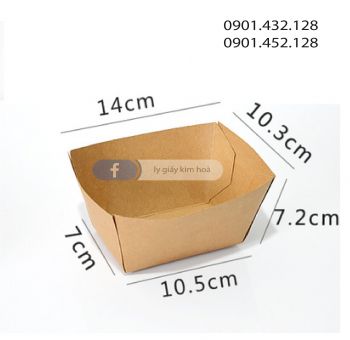 [HCM]50 Hộp thuyền kraft