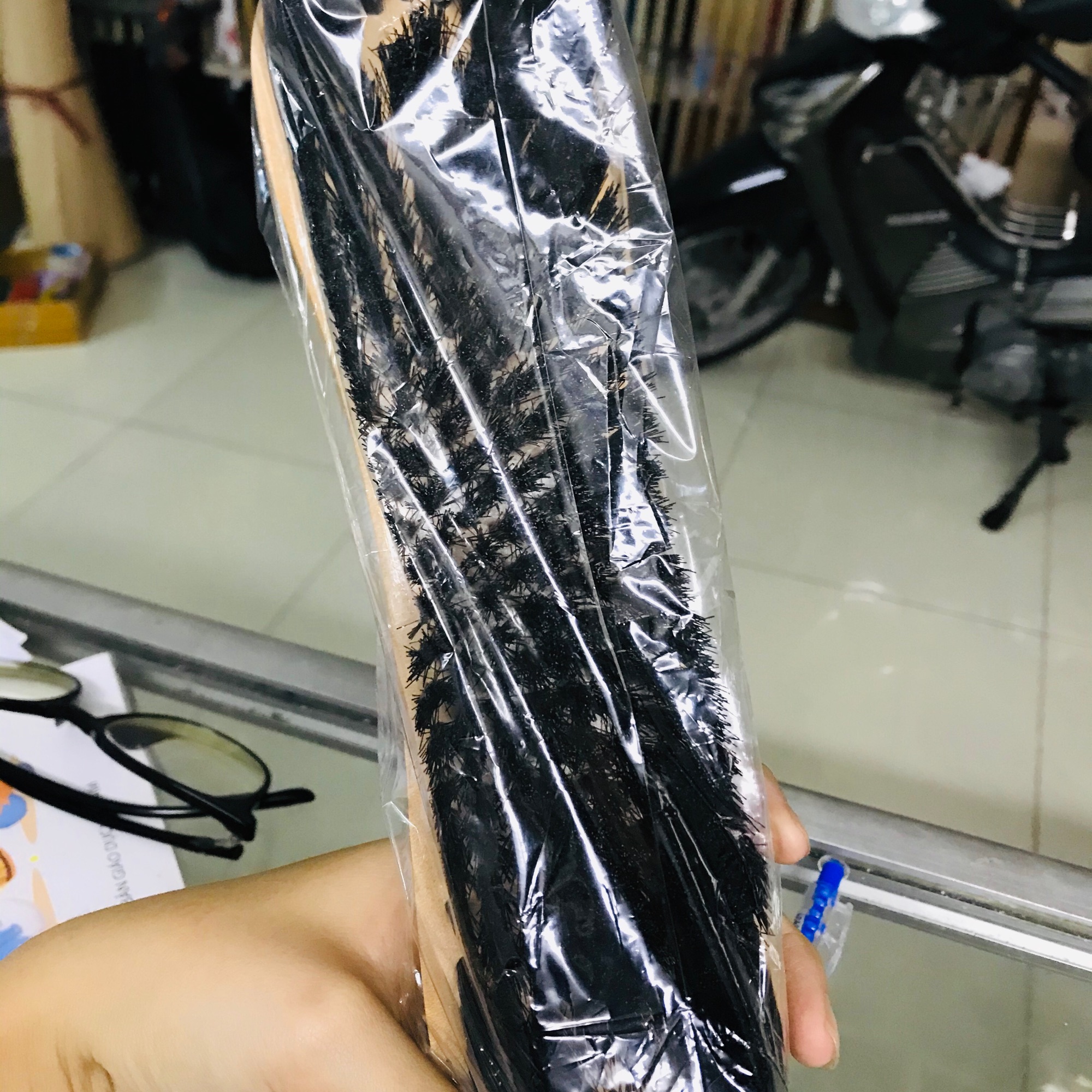 [HCM]Bàn chải vệ sinh bàn bida lông ngựa