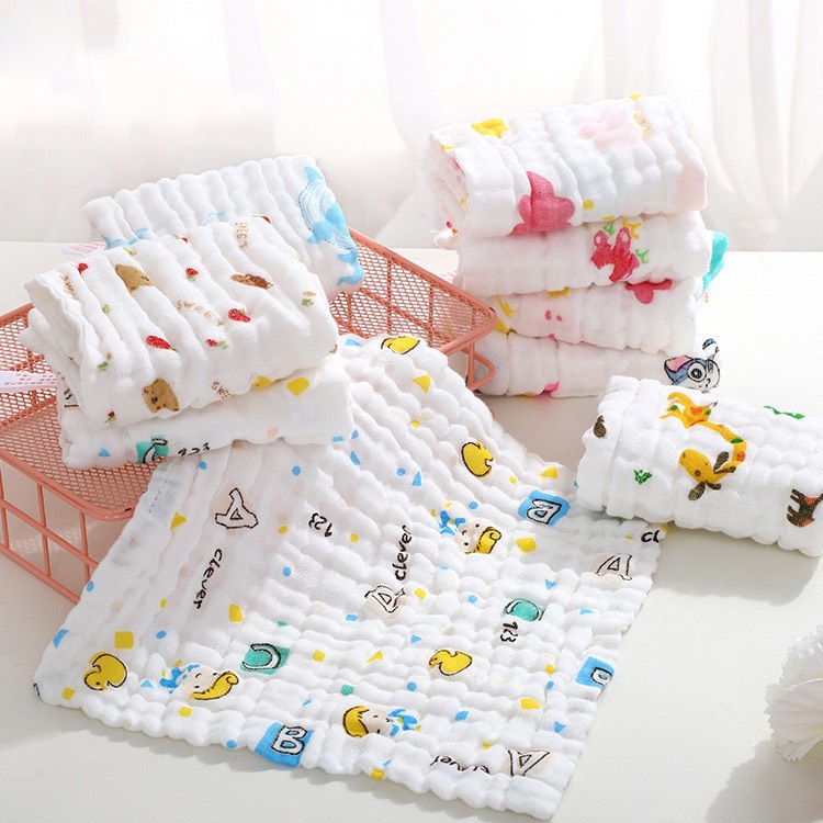 Khăn sữa - Set 5 khăn sữa hình thú cho bé