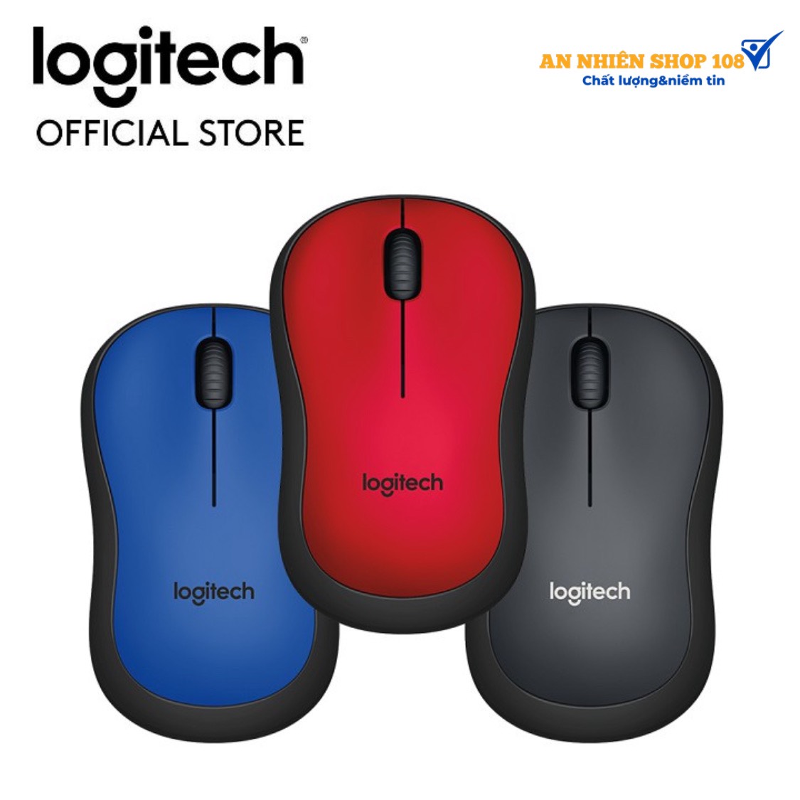 Chuột không dây Logitech M221 SILENT (Đen)