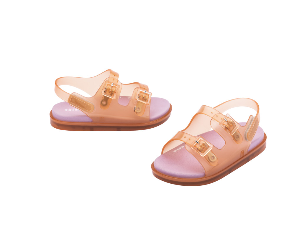 Giày sandals em bé Melissa Wide Sandal BB - Cam
