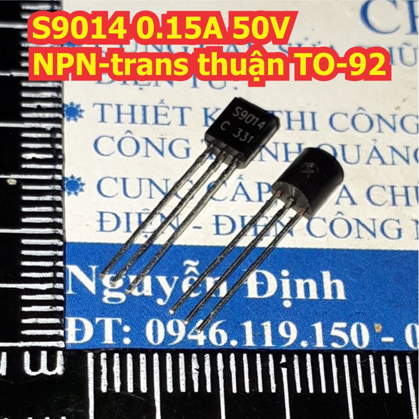 50 con s9014 0.15a 50v npn-trans thuận to-92 kde1508