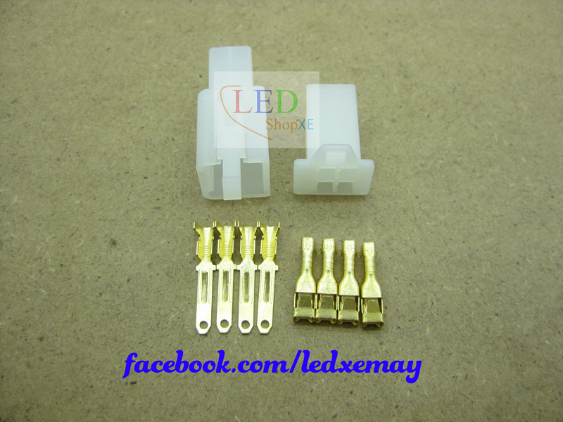 10 bộ Jack cos 4P Trắng