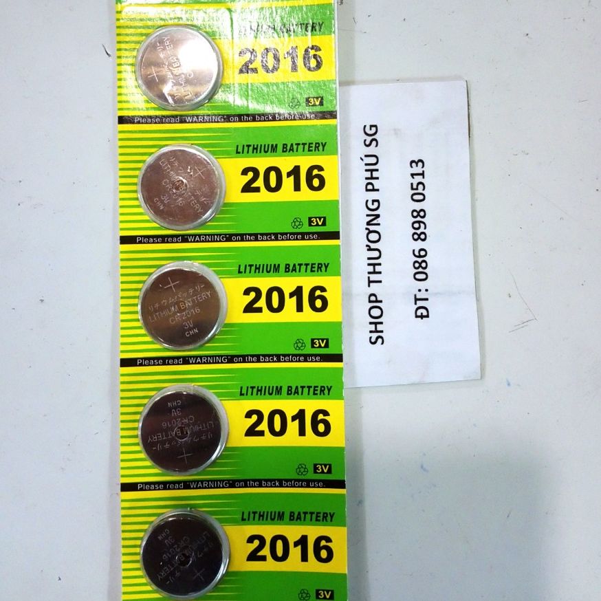 Pin goli lithium battery cr2016, 2016 - 3v