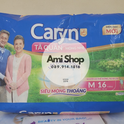 Tã /Bỉm quần Caryn M16 MẪU MỚI 2024