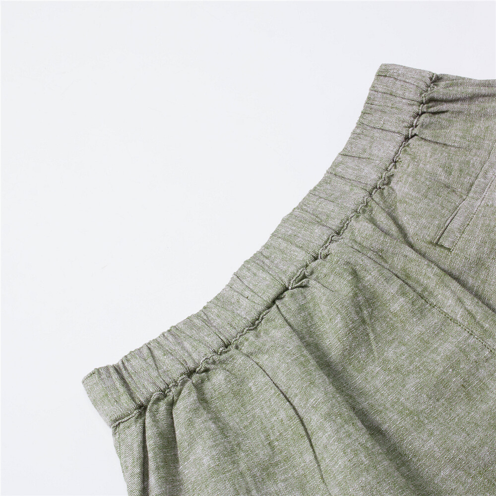 GIORDANO Quần Shorts Linen Nữ 05400233
