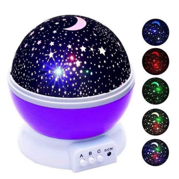 Đèn chiếu sao tự xoay 360