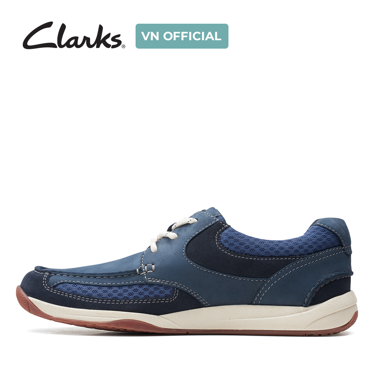 Giày Sneaker Da Nam Clarks - Langton Lane
