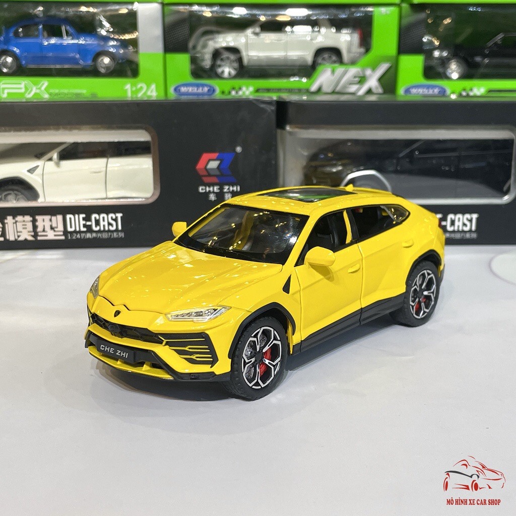 Mô hình xe sắt Lamborghini Urus tỉ lệ 1:24 hãng CHEZI 3 MÀU