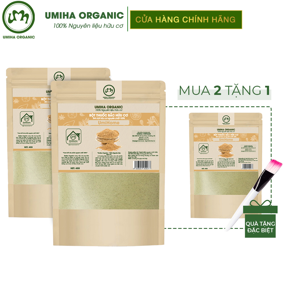 Bột Thảo Dược 24 vị UMIHOME 40G nguyên chất dùng đắp mặt nạ dưỡng da