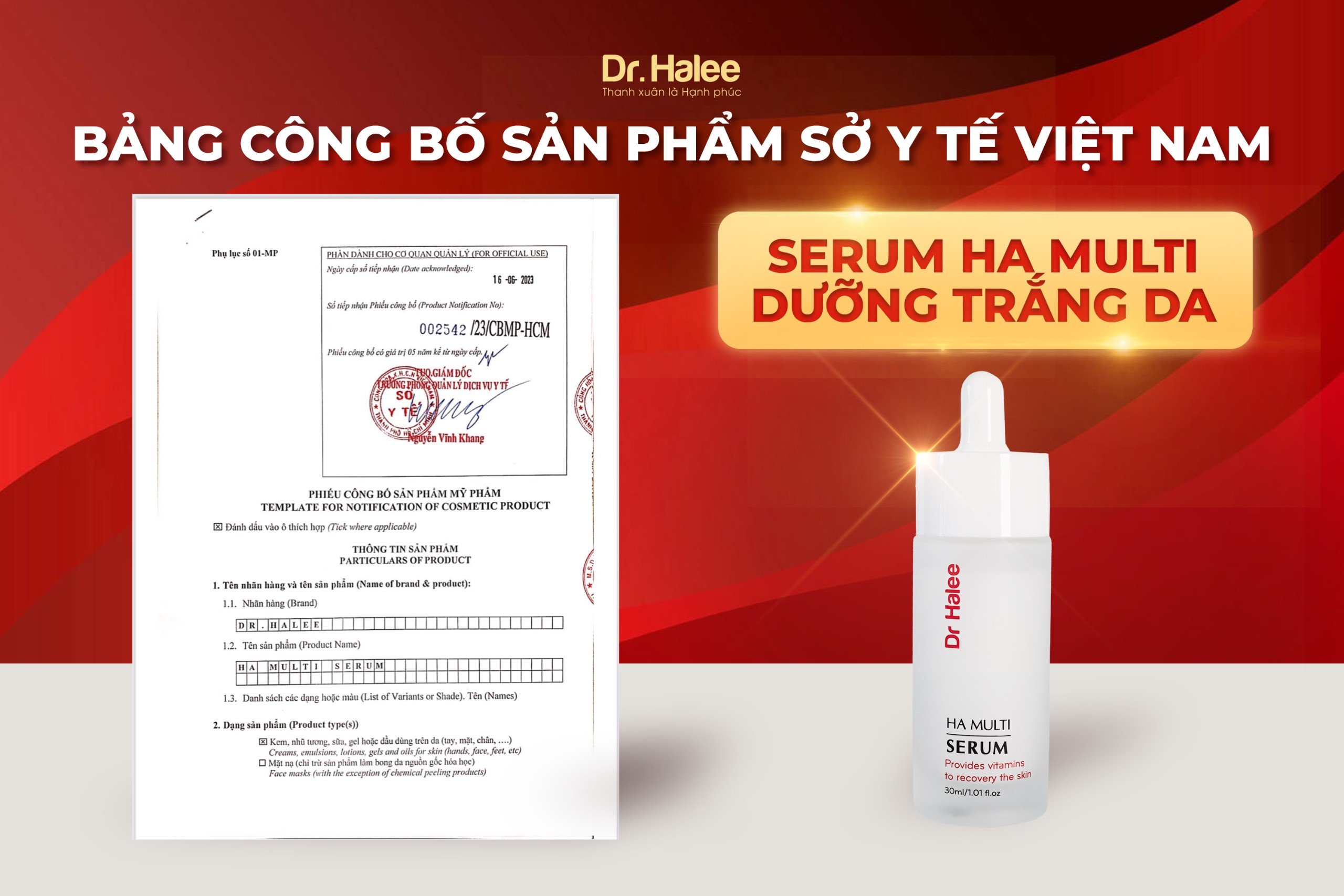 Serum HA Multi dưỡng da căng mọng